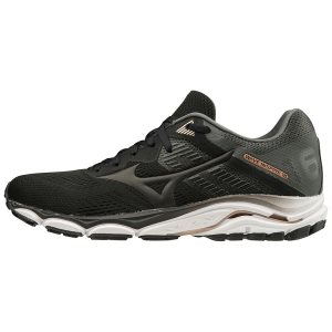 Mizuno Wave Inspire 16 D Womens Running Shoes Canada - Black